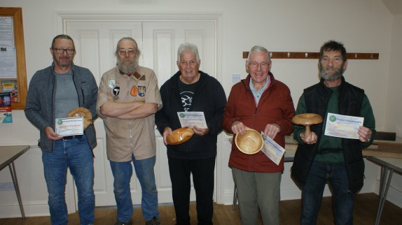 Winners of the October certificates with Greg Moreton